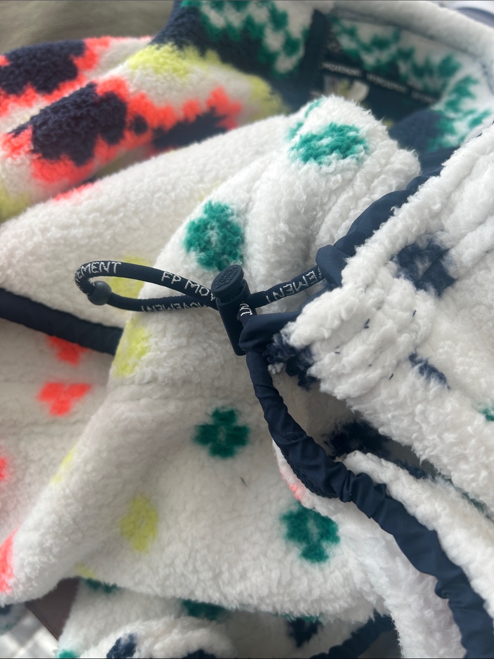 FREE PEOPLE x movement Mountain High Printed Half Zip Fleece size medium - Picture 11 of 11